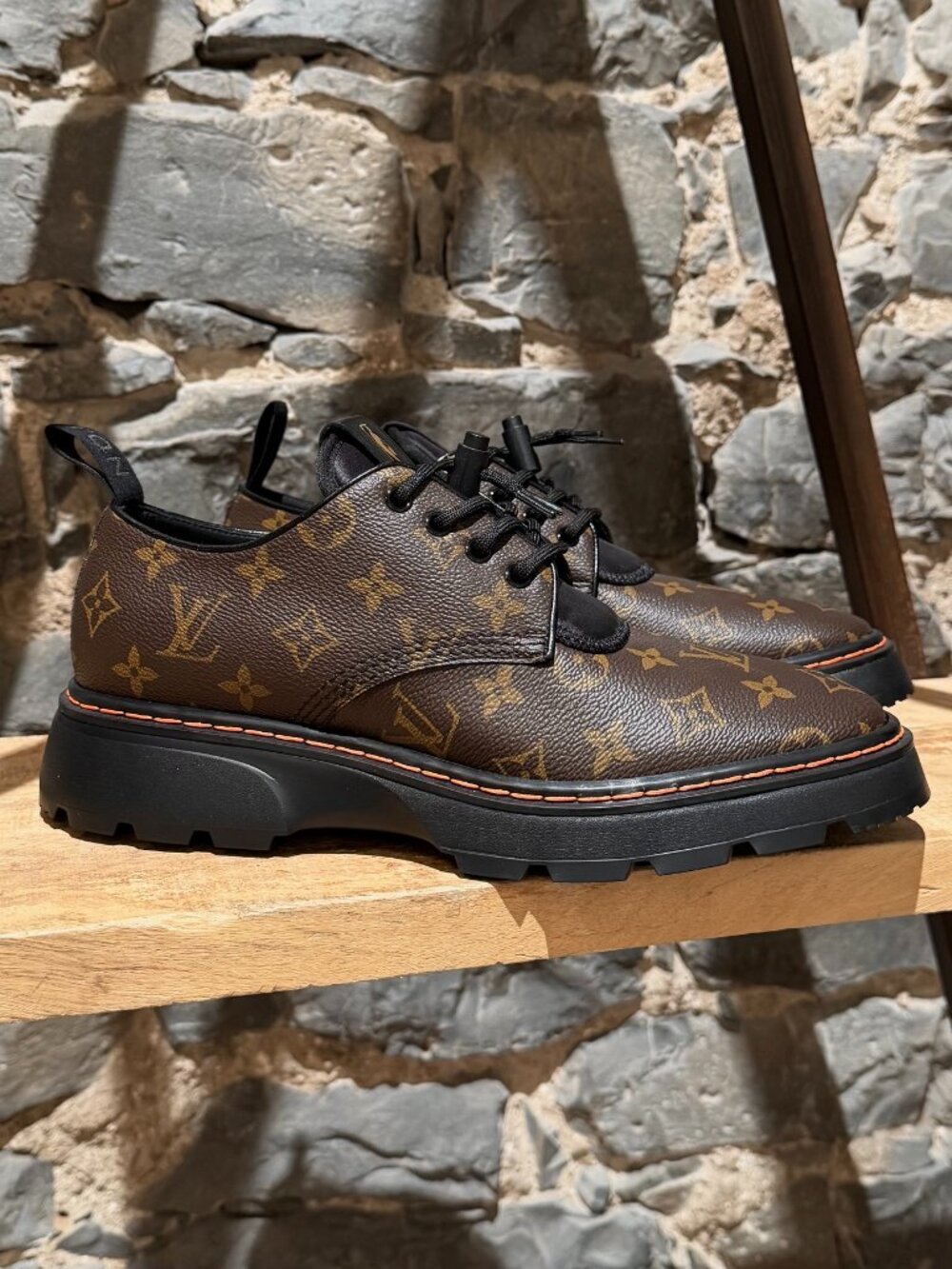 Louis Vuitton x NBA Brown Monogram Derby Sneakers